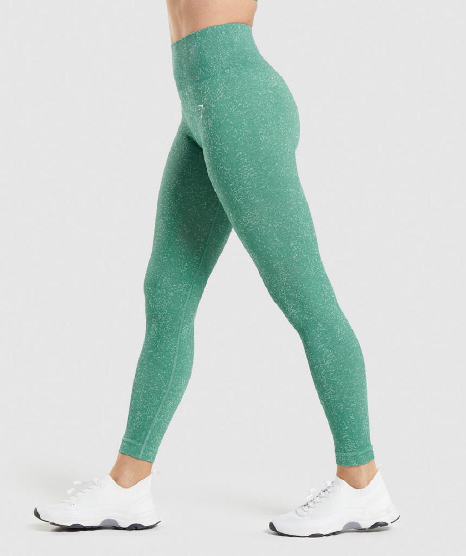 Leggins Gymshark Adapt Fleck Seamless Mujer Verde | CO 2866VRW